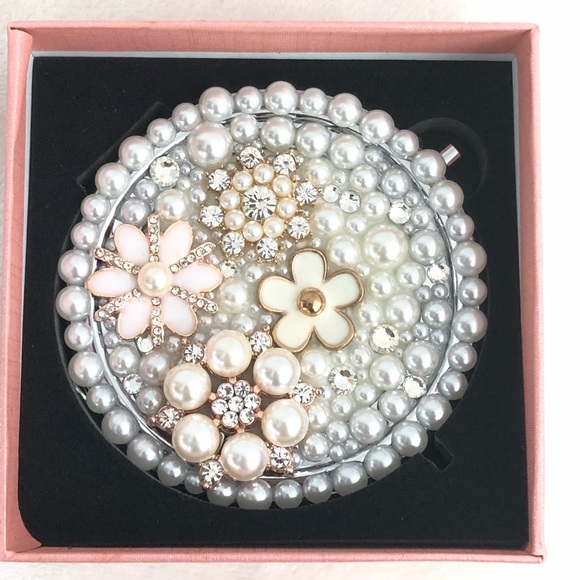 Decorated Compact Mirrors 4 Styles - Picture 1 of 8